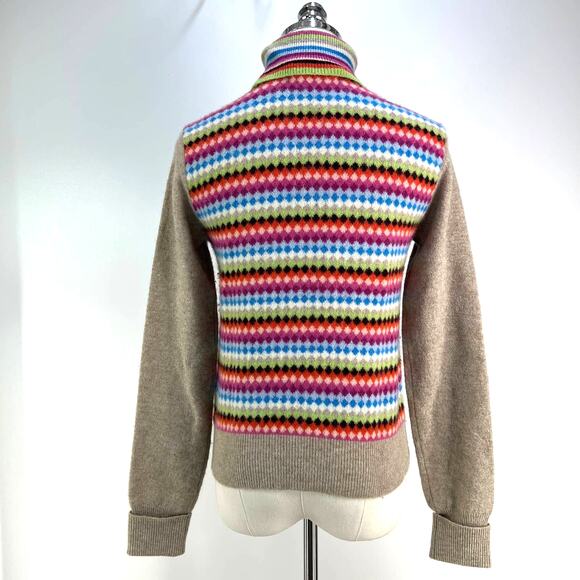 Tommy Hilfiger Wool Multi Color Turtleneck Knit Sweater - Picture 7 of 7